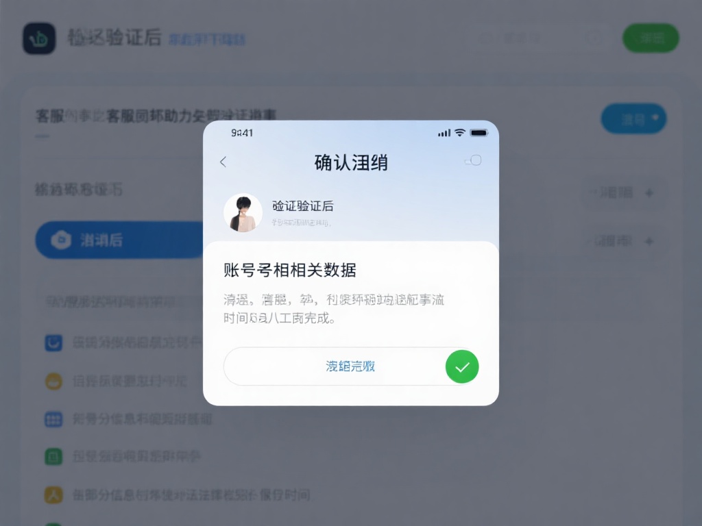 确认注销：在完成验证后，客服会协助处理注销事宜，通