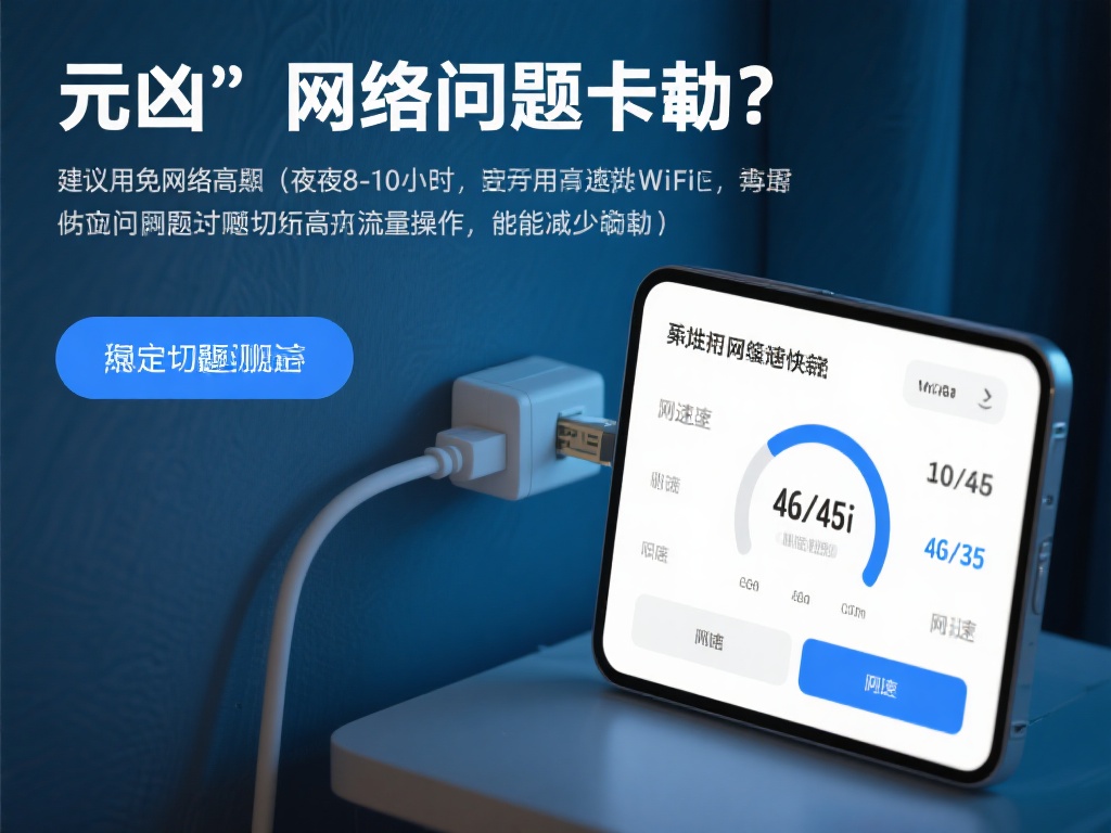 网络问题是卡顿的“元凶”之一。建议用户检查自己的网